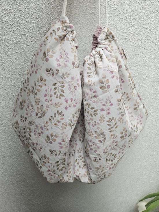 Unster weegdoek oudroze mauve van Merkloos