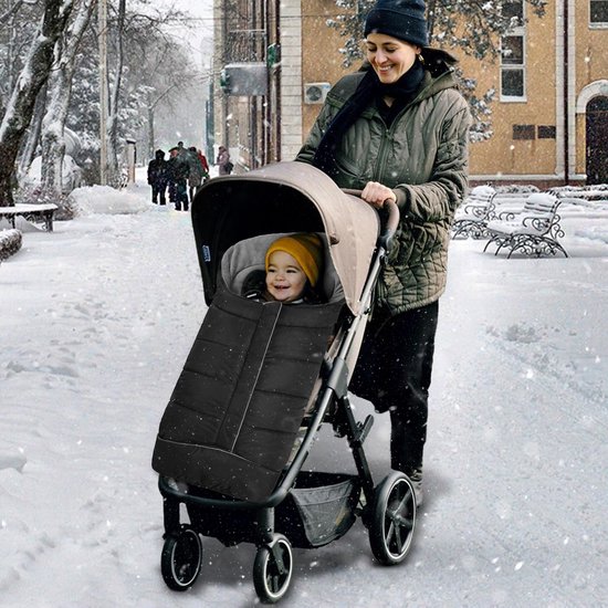 Unyqoos® Universele warme en waterdichte voetenzak voor kinderwagens met ritssluiting van Merkloos