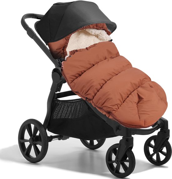 Unyqoos® Warme en winddichte voetenzak voor kinderwagen met verstelbare kap van Merkloos