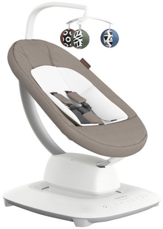 UPPAbaby Mamaroo - Smart Babyswing - Wipstoel - Wells - Dark Taupe Mélange van Merkloos