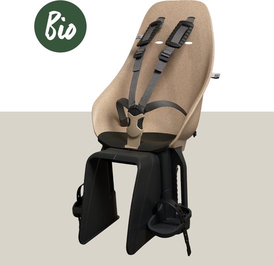 Urban Iki Bio Fietsstoeltje Achter - Oishi Beige/ Bincho Black van Urban Iki