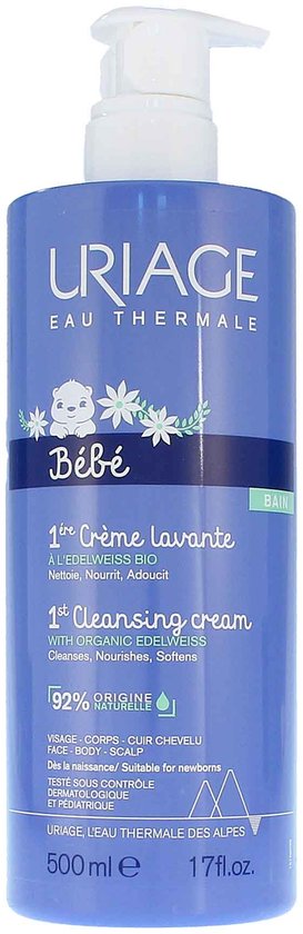 Uriage Bebe 1ere creme lavante 500 Milliliter van Merkloos