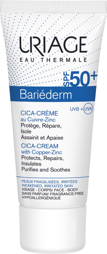 Uriage Dagcrème Bariéderm Cica-Crème SPF50+ van Uriage