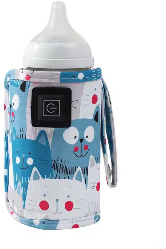 USB Flesverwarmer - Isolerende Reisfleshouder voor Kinderwagen - Draagbare Melk & Water Warmer