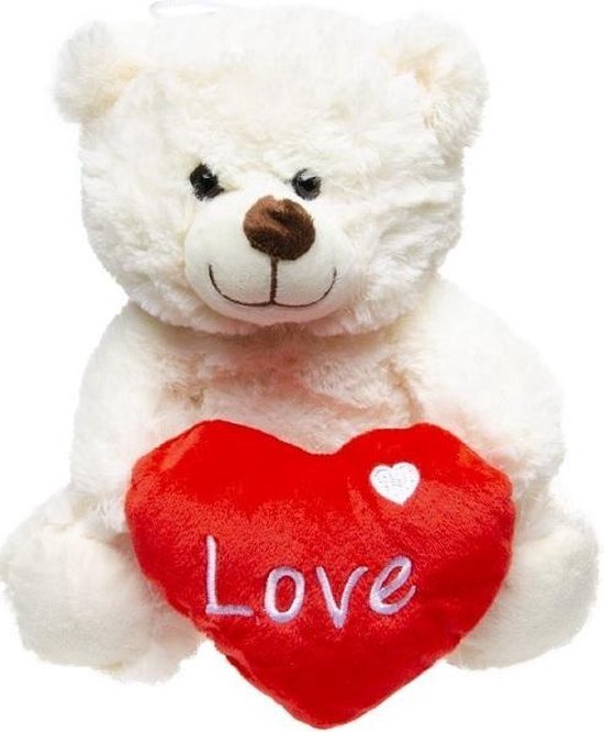 Valentijns beer - Beer met Hart 23 cm - Liefdesbeer- van Folat