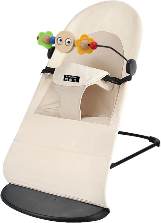 Valora Wipstoel - Wiegstoel - Schommelstoel - Baby - Met Speelgoed - Beige van Valora