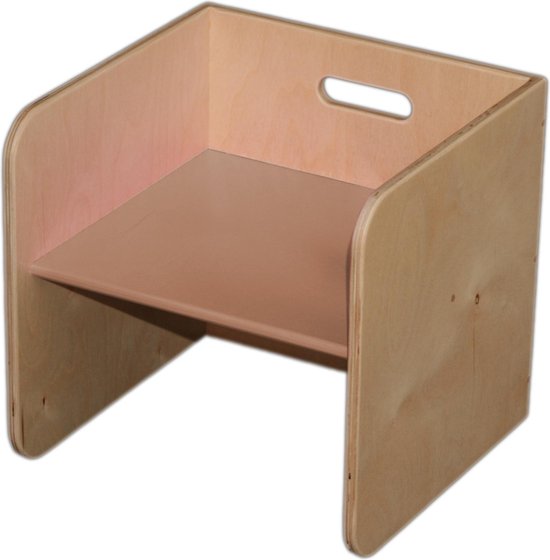 Van Dijk Toys - Kubusstoel - Blank (14250 van Van Dijk Toys