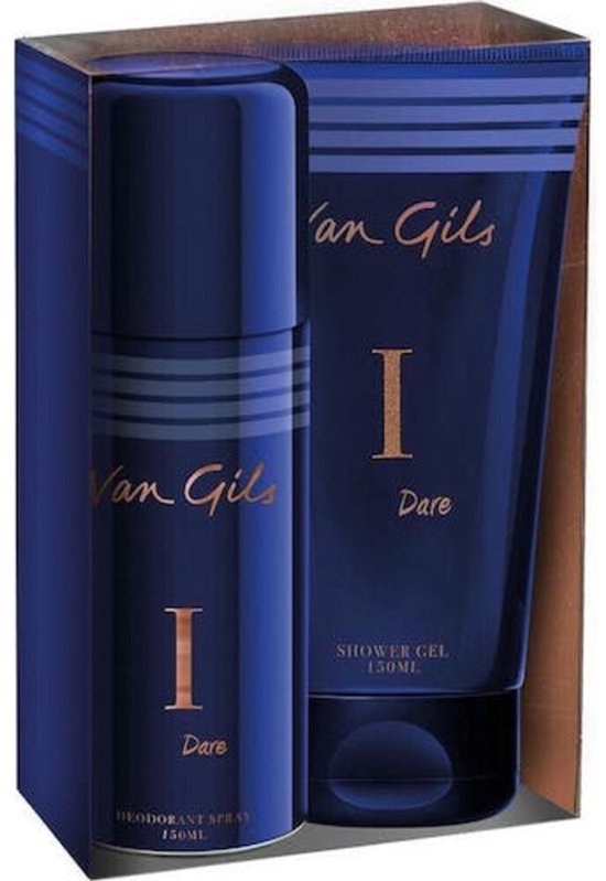 Van Gils Geschenkset I Dare - Showergel 150ml + Deodorant Spray 150ml - 3 x 1 set - Voordeelverpakking van Merkloos