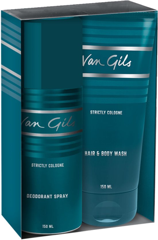 Van Gils Geschenkset Strictly Cologne - Showergel 150ml + Deodorant Spray 150ml - 1 set van Van Gils
