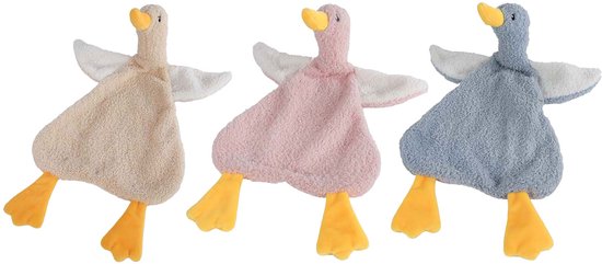 VAN MANEN Pluche knuffel eend - Zacht baby speelgoed - 40 cm - Vanaf 0 maanden van Merkloos