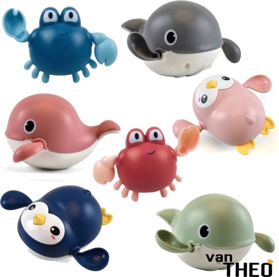 van Theo® - Badspeeltje Set 3 stuks- Opwindbaar Badspeelgoed - Speelgoed voor in Bad - Vanaf 1 jaar van van Theo®