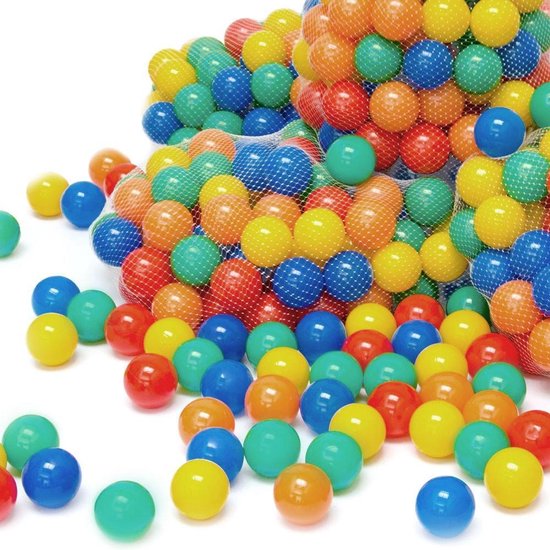 Vanaf dag Één: 100 Ballen voor Ballenbak - 7cm Plastic Baby Speelballen Kinder Speelgoed Ballen van KriToil