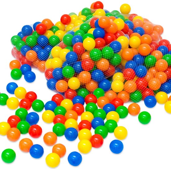 Vanaf dag Één: 150 Ballen voor Ballenbak - 5,5cm Plastic Baby Speelballen Kinder Speelgoed Ballen van Little Dutch