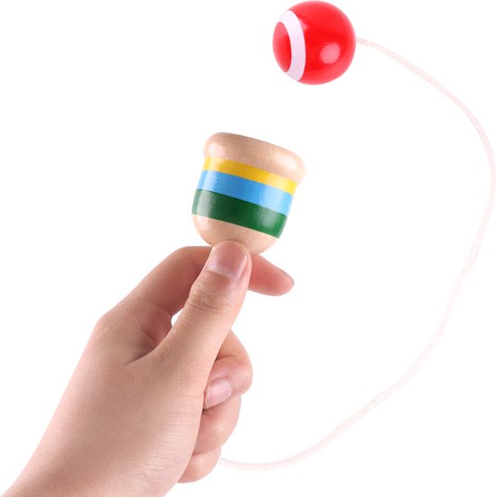 Vangbeker - kinderspeelgoed - houten kinderspeelgoed - motoriek speelgoed - speelgoed tot 5 jaar - vangspel - klik en vangspel van Ko&Co Kids