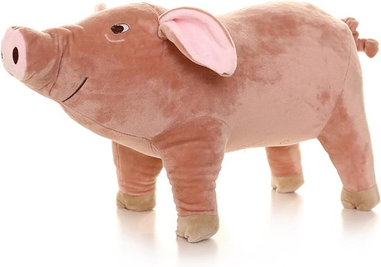 Varken Knuffel - Zacht Speelgoed - Kinderen Begeleiden - Wasbaar Materiaal - 45cm - Roze