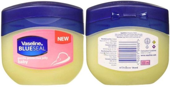 Vaseline Blue Seal Gentle Protective Jelly Baby - 100 ML van Merkloos