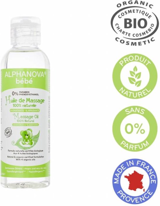 Vegan Organic Massage Olie voor Baby's van VEGA