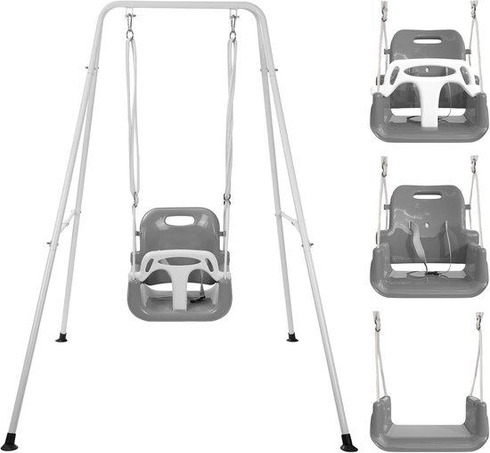 Veilige en veelzijdige 3-in-1 baby schommel met frame voor binnen en buiten