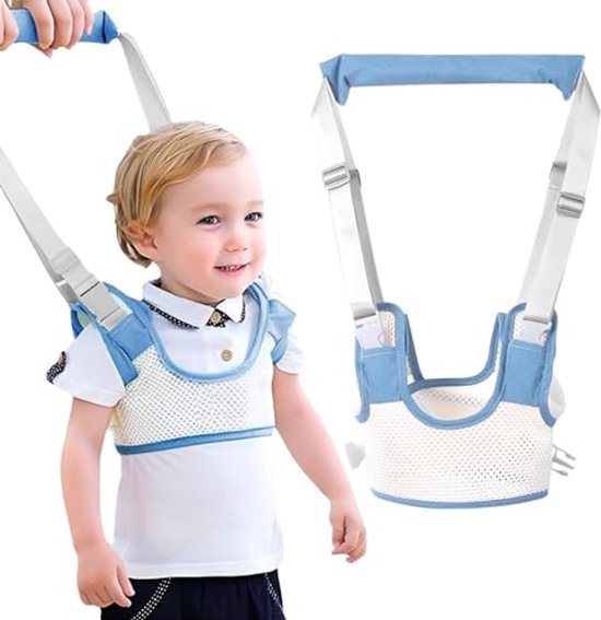 Veilige Loophulp voor Baby's 9-24 maanden - Verstelbaar Babyloopharnas in Blauw van Simply Kids