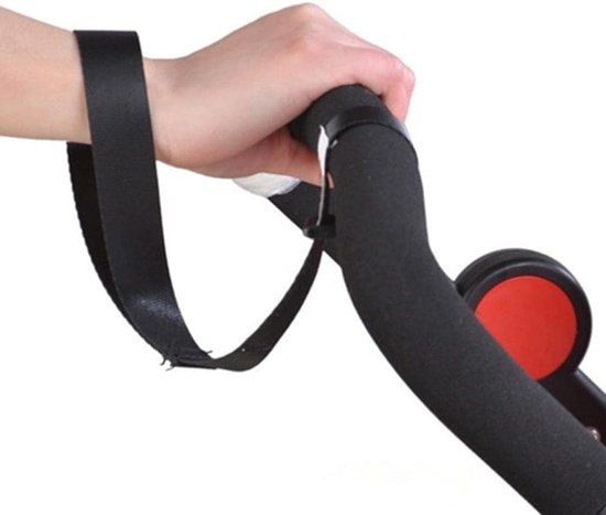 Veilige Polsbanden voor Babywagens - Antislip Veiligheidsriemen en Bevestigingshaak voor Kinderen - Zwart