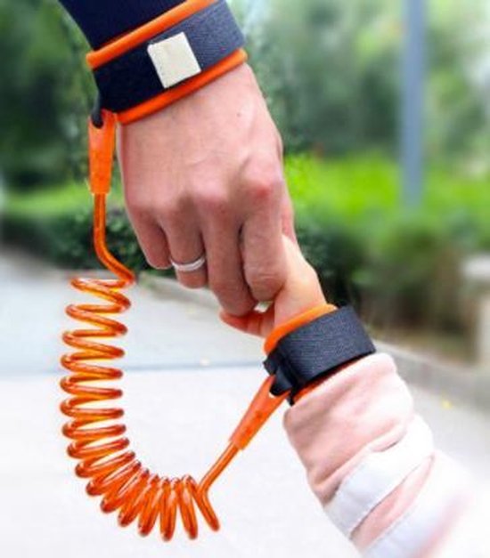 Veiligheidsband voor kinderen - Anti Lost polsband oranje - Voor in pretparken veiligheid van LittleWorlds