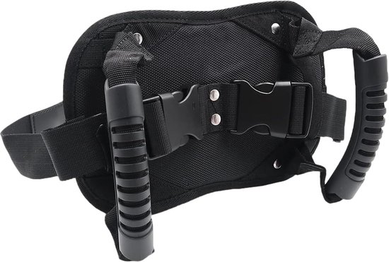 Veiligheidsgordel voor motorfiets, verstelbare handgreep, antislip riem, veiligheidsgordel voor kinderen en passagiers, zwart van Merkloos