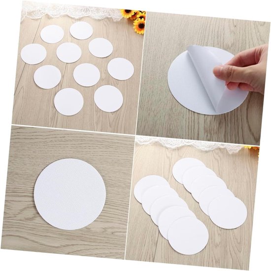Veiligheidsstrips Bad - Antislip Stickers - Valpreventie Thuis - Ronde Vorm - 20 Stuks - Wit