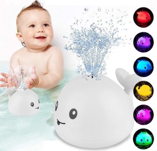 Velours Max® - Mini Badwalvis - Bad Walvis - Badspeelgoed - Lichtjes - Badspeeltjes - Waterspeelgoed - Speelgoed - Baby Speelgoed - Baby Zwembad - Speelgoed 3 Jaar - Speelgoed 4 Jaar - Speelgoed Baby - Baby van Velours Max®