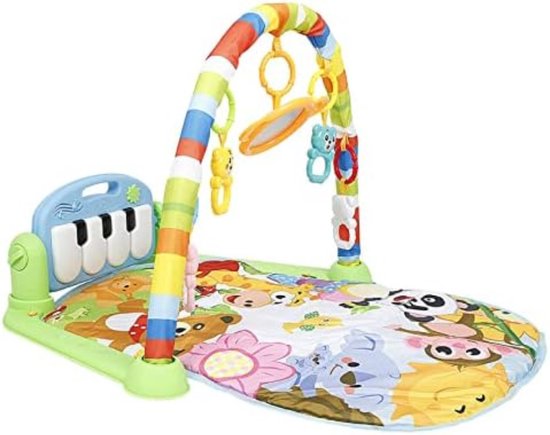 Velox Speelkleed baby met boog- Speelmat met boog - Activiteitenboog - Activiteitenboog voor baby's - 80*41*48cm (Groen) van Velox