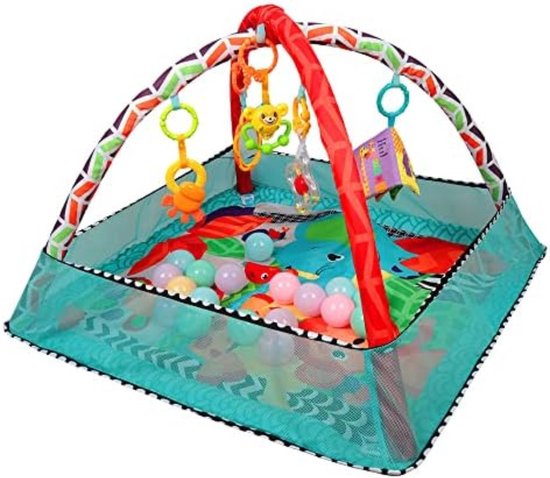 Velox Speelkleed baby met boog- Speelmat met boog - Activiteitenboog - Activiteitenboog voor baby's - Blauw van Velox
