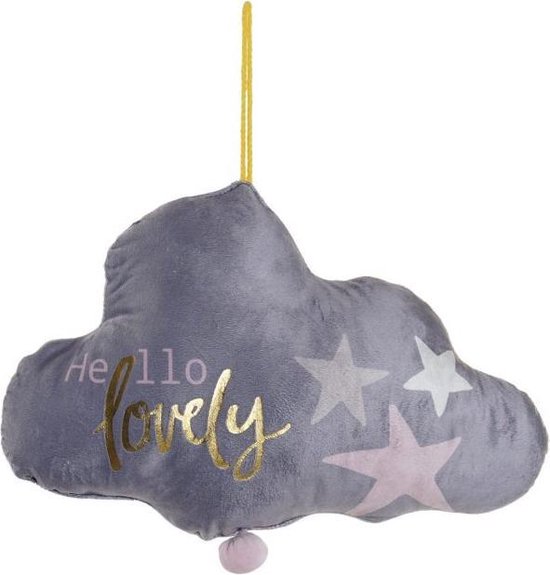 Velvet Wolkje Muziekdoosje (werkt zonder batterijen) van Flow Amsterdam