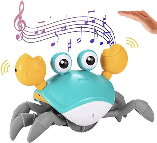 Venneweide - Dansende/ zingende / lopende krab - speelgoed - walking crab - toy - met muziek en geluid - oplaadbaar van Venneweide
