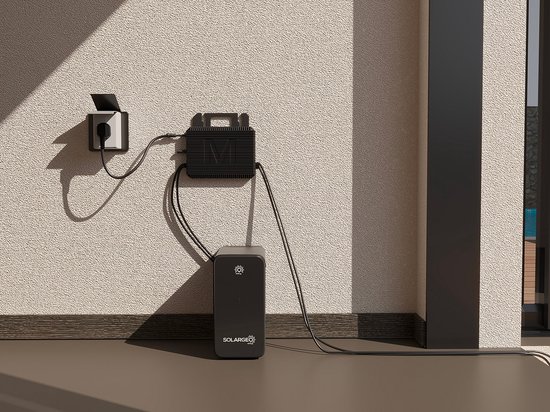 Vente-unique Set opslagaccu en micro-omvormer voor zonnepaneel Plug and Play - 800W - ECLERA van Merkloos