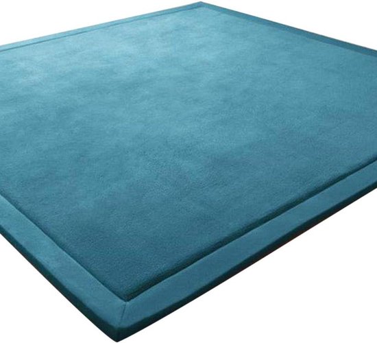 Verdikking koraal fluweel kinderen tapijt-kruipdeken zachte tatami tapijten-antislip-speelmat (blauw 100 x 200 cm) van VER