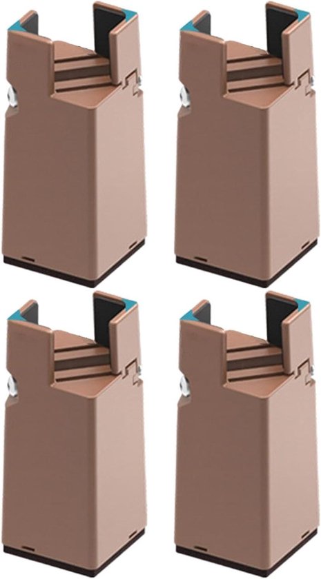 Verhogers voor tafelpoten,Tafelpootverhogers - Meubelverhogers Bedlift | 4X Bedliften Meubelverhogers Blokken, Bedverhogers Stoelverhogers, Bureaubeenverhogers, Bankheffers voor hoogte