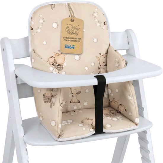 Verkleiningskussen Kinderstoel High Chair Seat Reducer - Universele Bekleding Hauck Stokke Babystoel Zitkussen Voedingstoel Cover Stoelopvulling Giraffen