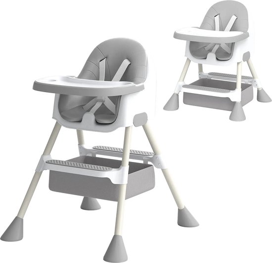 Verkoop Nederland® - baby - hoge stoel - 6 tot 36 maanden - 2-in-1 met voetensteun - afneembare dubbele lade - gemakkelijk schoon te maken van VER