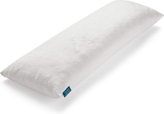 Versnipperd traagschuim lichaamskussen 20 x 54 inch met hoes - ergonomisch zijslaapkussen voor volwassenen - ideaal zwangerschapskussen zwangerschapskussen hoes xxl van VER