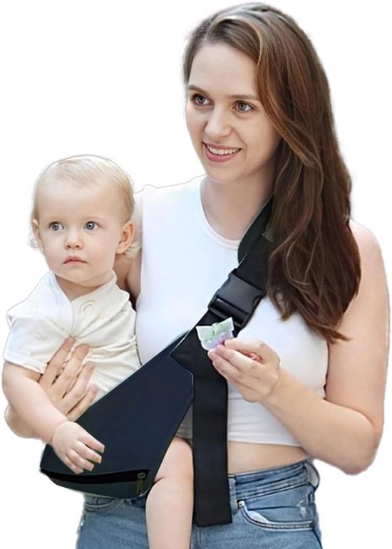 Verstelbare Baby Draagzak - Ademend & Ergonomisch - Geschikt voor 0-36 Maanden (tot 20 kg) - Blauw van Draagzak Dromenland