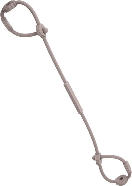 Verstelbare bandjes - Ketting - Koord - Silicone - rekbare veiligheidsriempjes voor speelgoed - Aan de kinderwagen - Kinderstoel - Autostoel - Anti weggooi - Bekercatcher - Baby - 50cm - Schelp - Beige van Merkloos