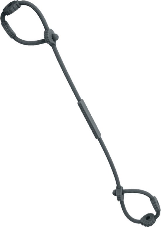 Verstelbare bandjes - Ketting - Koord - Silicone - rekbare veiligheidsriempjes voor speelgoed - Aan de kinderwagen - Kinderstoel - Autostoel - Anti weggooi - Bekercatcher - Baby - 50cm - Schelp - Donker Grijs van Merkloos