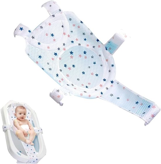 Verstelbare en Comfortabele Baby Badinzet voor Pasgeborenen - Veilig en Ademend Badzitje voor Badkuip