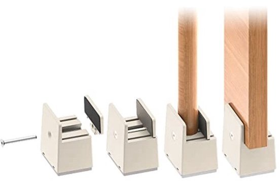 Verstelbare Meubelverhogers 5 cm - Robuuste Klemverhogers voor Banken en Stoelen