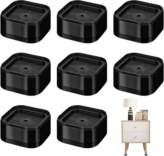 Verstelbare Meubelverhoging - 8 Stuks - 3,5 cm Hoogte voor Meubelpoten tot 5 cm van Merkloos