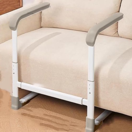 Verstelbare Stahulp - Stoellift Hulpmiddel - Veilig Opstaan - Verstelbare Breedte en Hoogte - 50-56 cm Breed - Wit