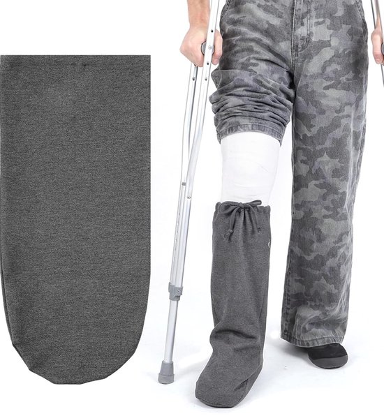 Verstelbare voetplakband met trekkoord voor heren en dames - Ideaal voor herstel en comfort (Grijs)