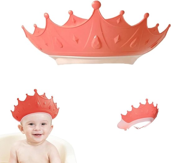 Verstelbare Waterdichte Shampoo Hoed voor Baby's, Bescherming voor Ogen en Oren, Ideaal voor Bad en Zwemmen van Merkloos