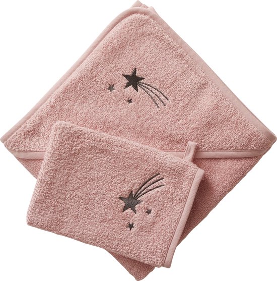 Vertbaudet Badcape + washand Oeko-Tex® van VER