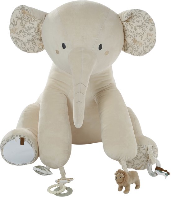 Vertbaudet Grote activiteitenknuffel olifant BABYLON