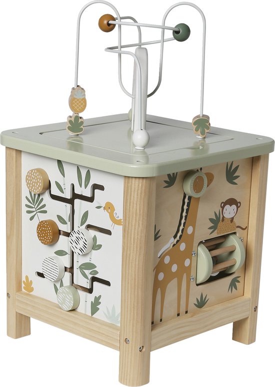 Vertbaudet Grote houten activiteitenkubus van VER